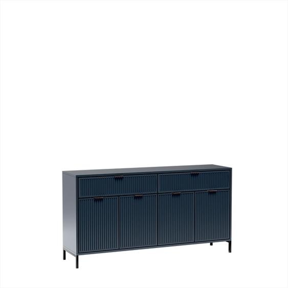 Minio, commode, sideboard Asti 165 cm, couleur indigo