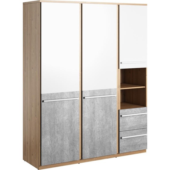 MINIO go for it, Armoire à vêtements PLANO PN-01 Couleur blanche/nash