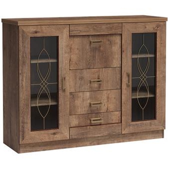 MINIO go for it, commode, KLASI 14, 140 cm, pour le salon, couleur chêne lefkas