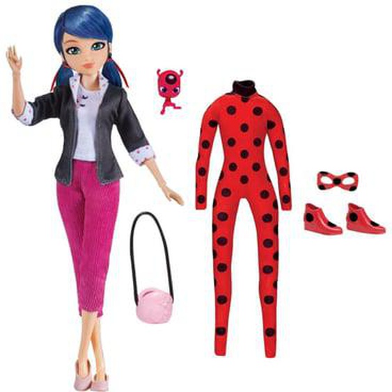 Miraculous Poupee Ladybug 26 Cm et ses 2 Tenues