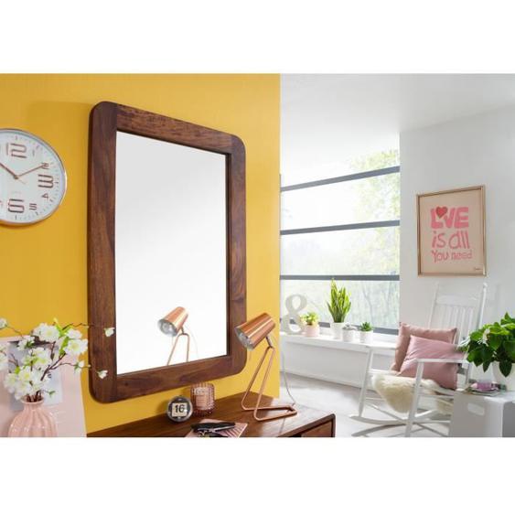 Miroir 90x60cm - Bois massif de palissandre laqué - MALMÖ 2 115