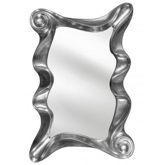 Miroir à volutes gris argent - Sofia