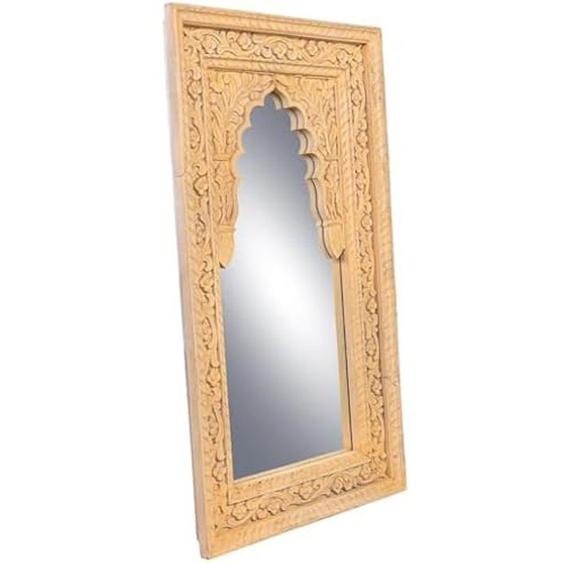 Miroir - ALEXANDRA HOUSE LIVING - Miroir Mural en Bois de Manguier - 60 x 106 cm - Multicolore - Rectangulaire