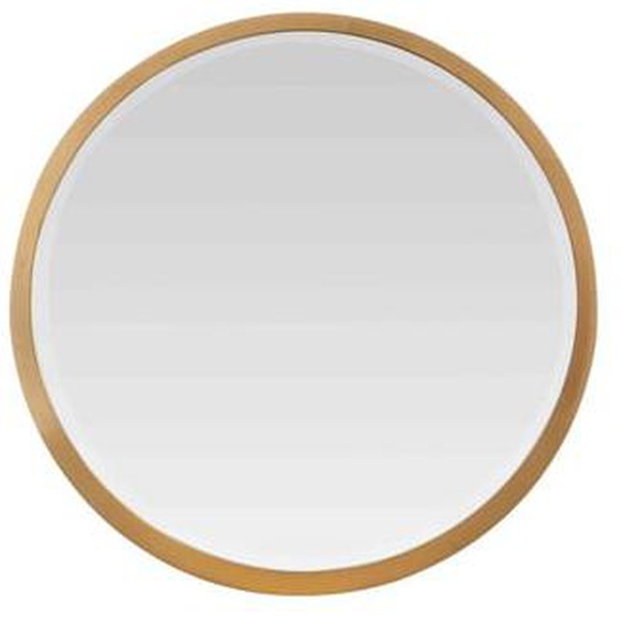 Miroir biseauté rond à bords larges 34x34x4cm