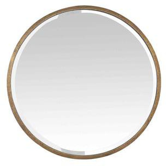 Miroir biseauté rond métal 60x60cm