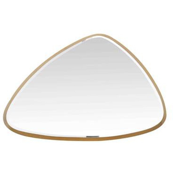 Miroir biseauté triangle doré 55x35x4cm
