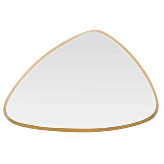 Miroir biseauté triangle doré 62x42x4cm