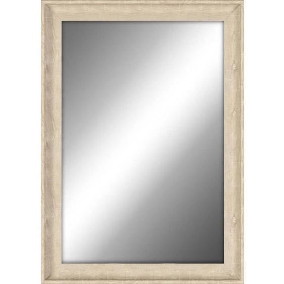 Miroir - CEANOTHE - Valloire - Beige - Rectangulaire - 58x78 cm