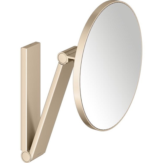 Miroir cosmétique Keuco iLook_move 17612030000, grossissement x5, Ø 212 mm, bronze brossé