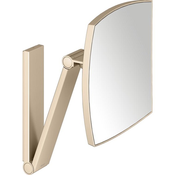 Miroir cosmétique Keuco iLook_move 17613030000, grossissement x5, fixation murale, 200 x 200 mm, bronze brossé