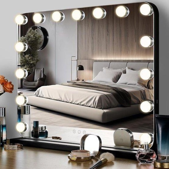 Miroir de maquillage avec lampes LED