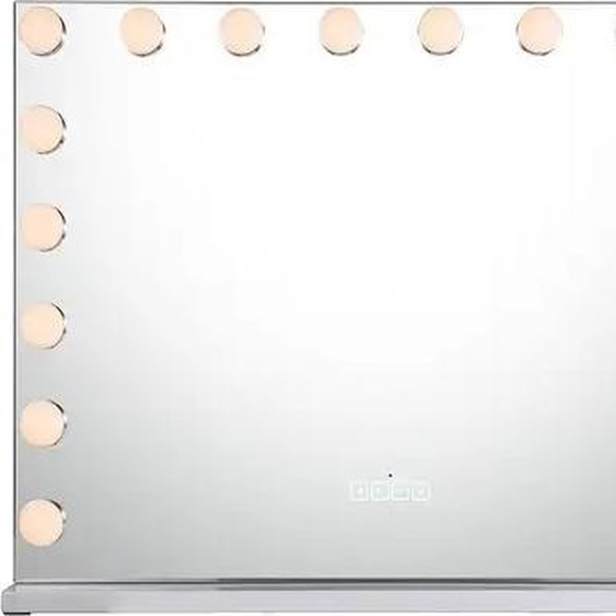 Miroir de maquillage, éclairage LED à intensité variable, haut-parleur Bluetooth