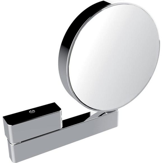 Miroir de soins de beauté et de rasage emco, réfléchissant des deux côtés, grossissement 3x et 7x, rond, sur bras articulé, non éclairé, 109500117