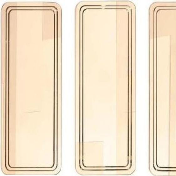 Miroir doré moderne Ensemble de miroirs muraux Miroir de maquillage 3pcs