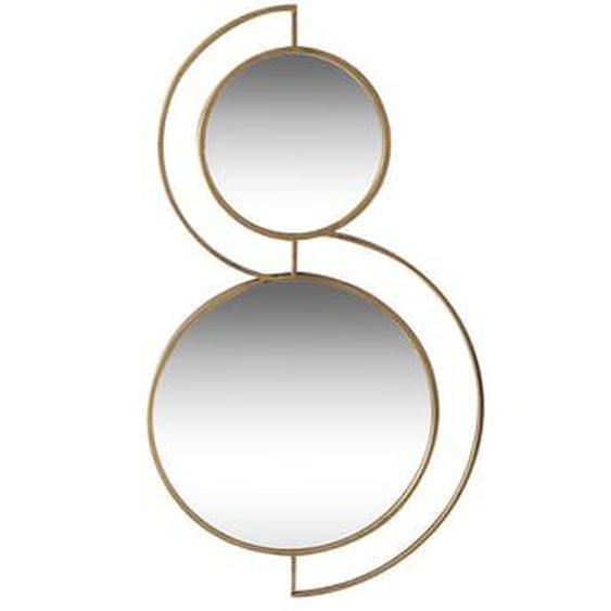 Miroir double ronds metal