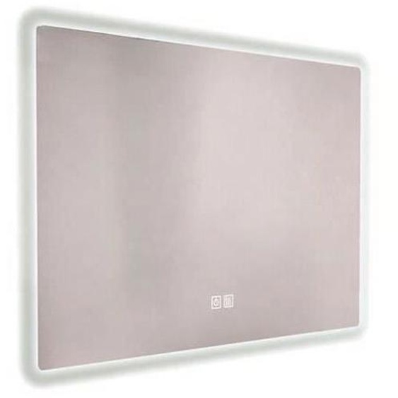 ONDEE  Miroir de salle de bain Éclairant ATHENA - Bords effet givré - 80 x 60 cm