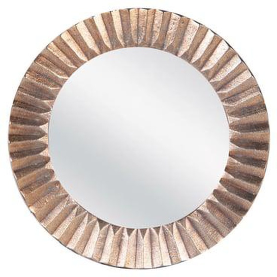 Miroir en fonte plissé