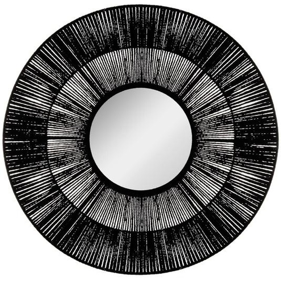 Miroir Etnik noir, corde D76 cm