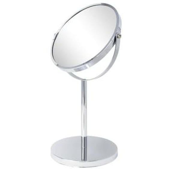 Miroir grossissant 5x à poser chromé