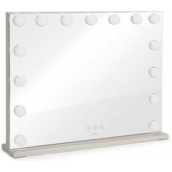 Miroir Grossissant Livoo DOS207 Blanc Miroir