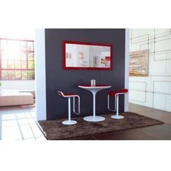 Miroir laqué Bordeaux 110 cm - Miroir design en MDF finition laqué brillant - Salle à manger - Rouge - Intérieur