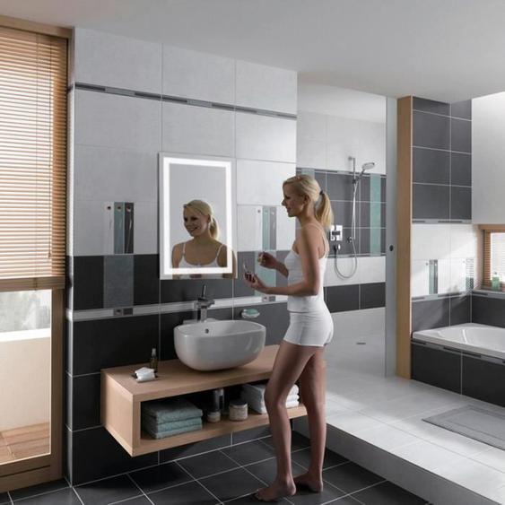 Miroir LED Salle de Bain 100*60CM - JEOBEST - Blanc Froid 6000K - 23W