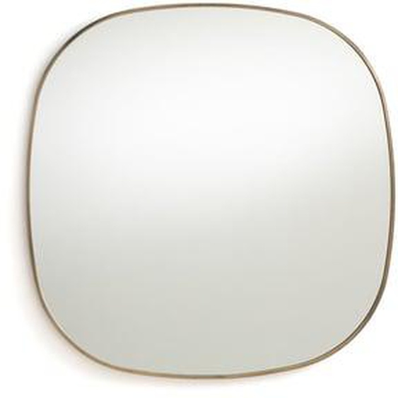 Miroir métal acier laiton vieilli H80 cm, Caligone