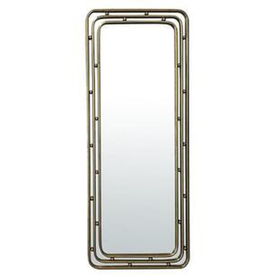 Miroir métal doré arrondi 50x120cm