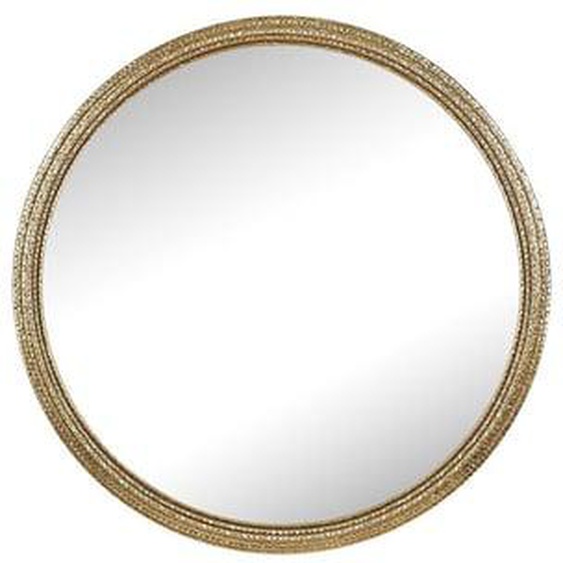 Miroir métal doré diam 80cm