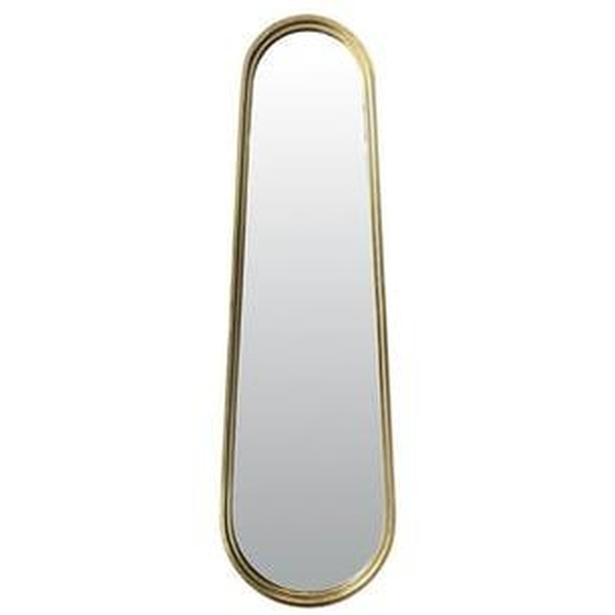 Miroir métal doré long 30x100cm