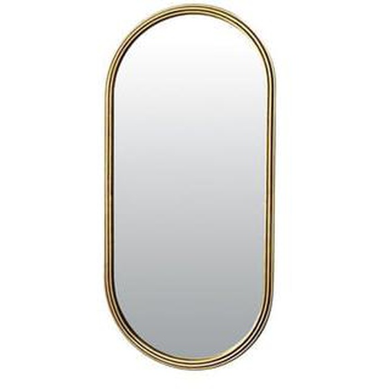 Miroir métal doré oblong épais 60x130cm