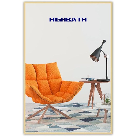 Miroir mural doré, rectangulaire, de 60x80 cm, résistant à la rouille
