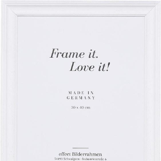 Miroir mural en bois massif 60 x 80 cm, blanc, style classique