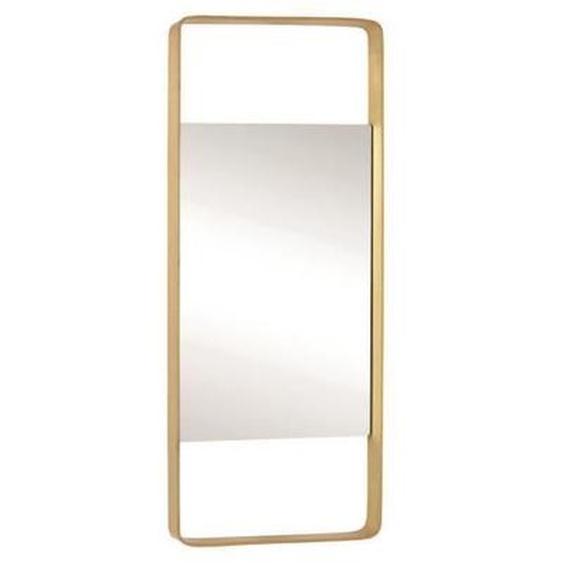 Miroir mural Hubsch Interior Aware - laiton - 31x76 cm