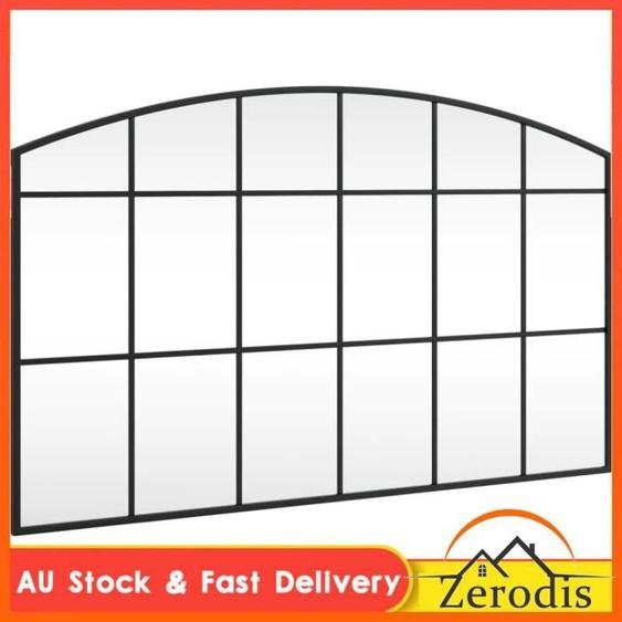 Miroir mural noir 100x60 cm arche fer -BK358639 (PLA)