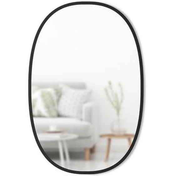 Miroir mural oval contour caoutchouc