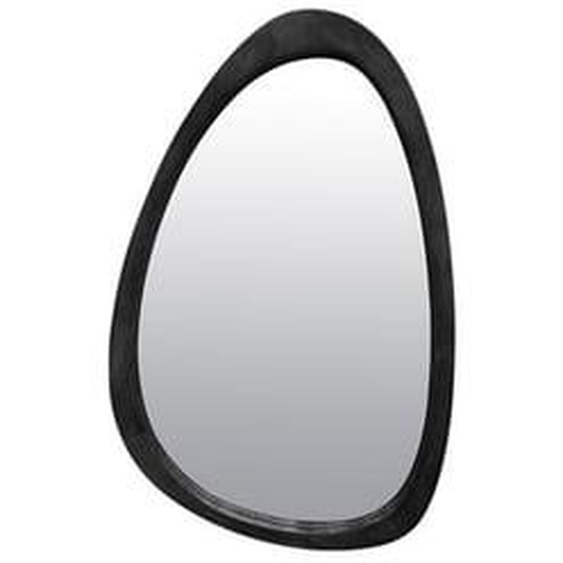 Miroir organique bois noir 40x60cm