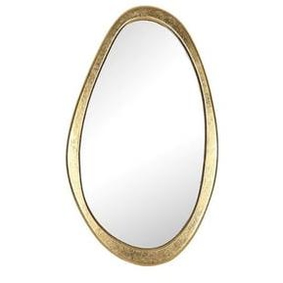 Miroir organique doré 47x80cm
