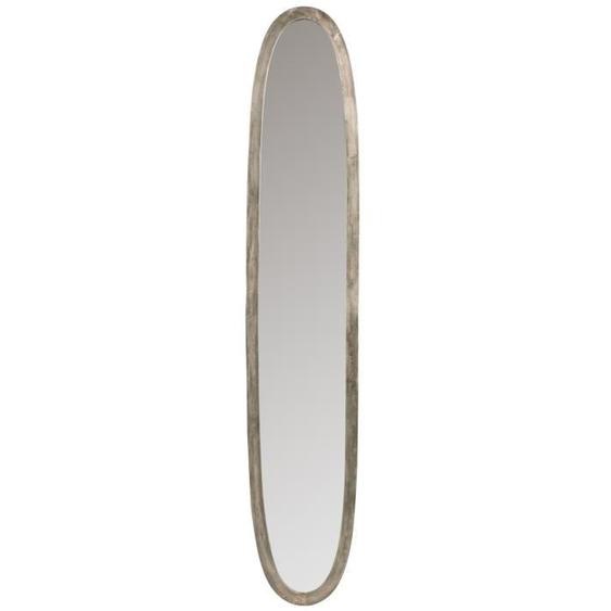 Miroir ovale aluminium/verre