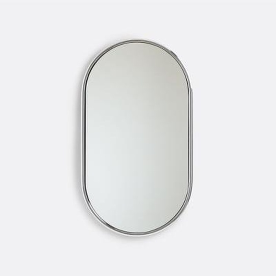 Miroir ovale en fer chromé, Eloka