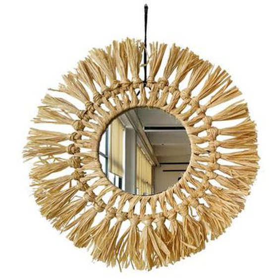 Miroir paille tracy diam 35cm