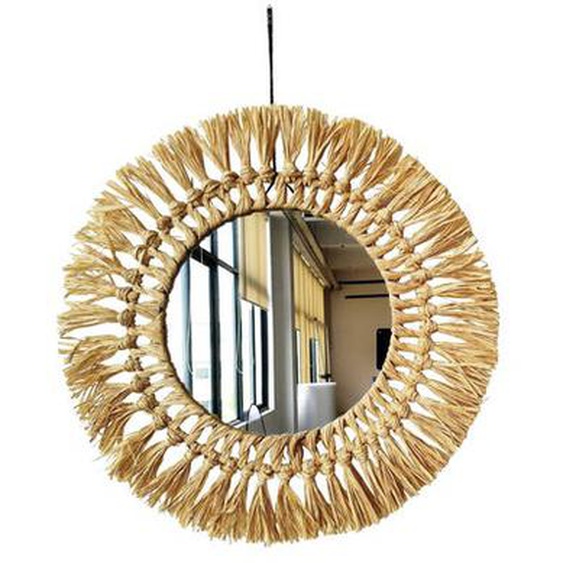 Miroir paille tracy diam 50cm