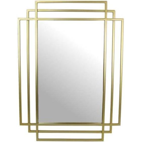 Miroir Rectangulaire en Métal Doré - LHERITIER DU TEMPS - Art Déco - Design Contemporain - 2,5x53,5x73,5cm