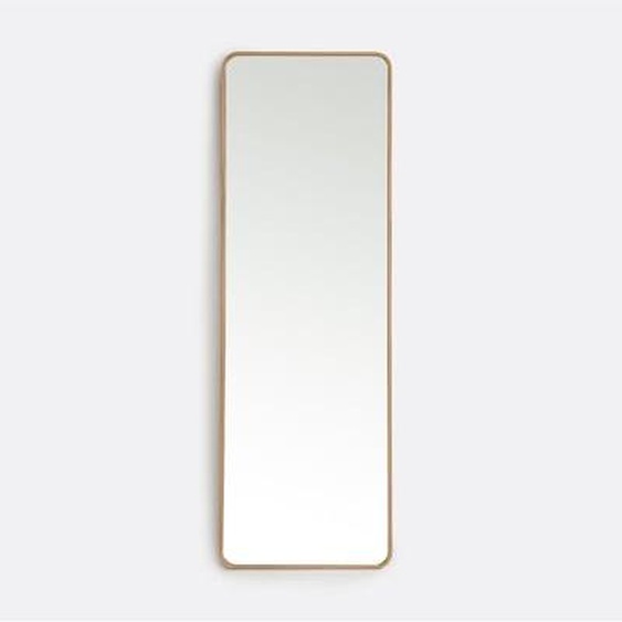 Miroir rectangulaire plaqué chêne 50x150 cm, Iodus