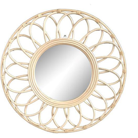 Miroir rond 56cm Rattan