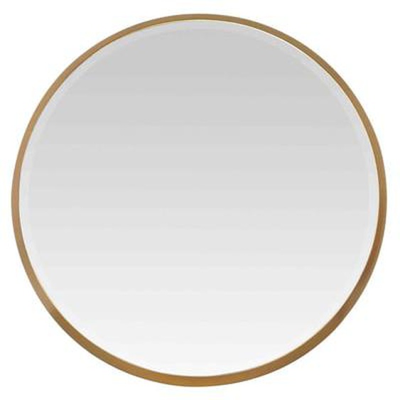 Miroir rond à bords épais doré 54x54x4cm