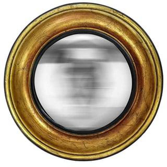 Miroir rond convexe patiné 26x26cm