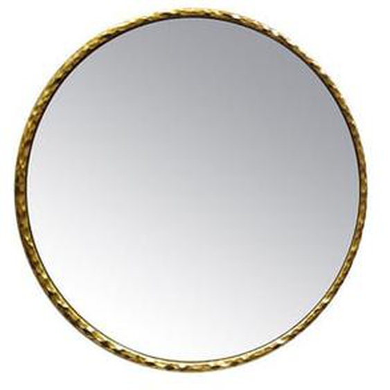 Miroir rond doré 80cm