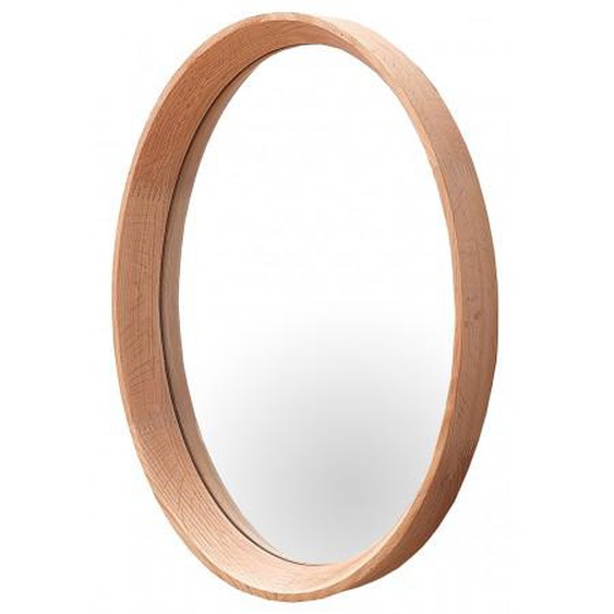 Miroir rond en bois scandinave - Memphis II
