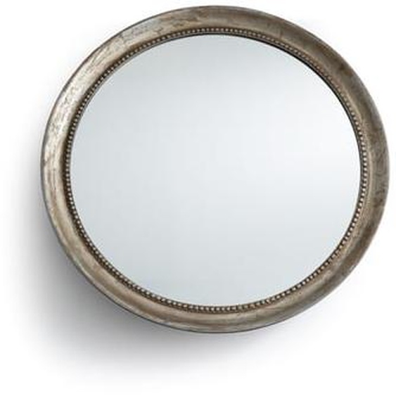 Miroir rond en manguier massif Ø100 cm, Afsan